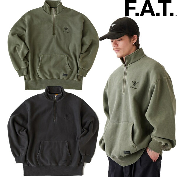 楽天市場】FAT エフエーティー FIGUP メンズ スウェット 長袖 ハーフ