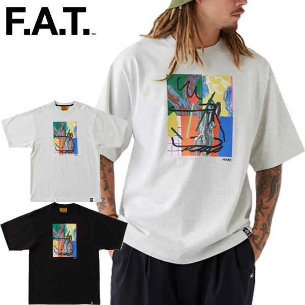FAT エフエイティー メンズ Tシャツ 半袖 ストリート プリント MURONE \