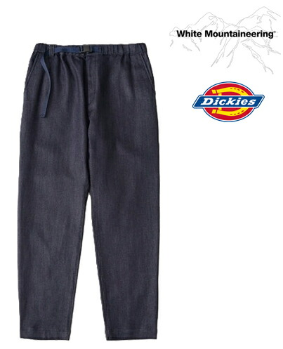White Mountaineering ホワイトマウンテニアリング メンズ WM × Dickies DENIM TAPERED PANTS WM2671406 デニム パンツ テーパード コラボ 正規品 新品