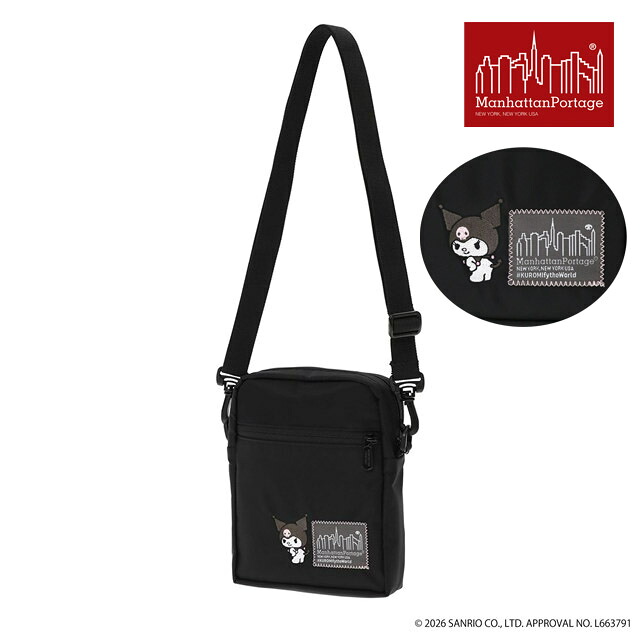 マンハッタンポーテージ Manhattan Portage クロミ サンリオ コラボ 限定 CITY LIGHTS(SM) W/PL VER 2 メッセンジャーバッグ MP1403PL2BPNTWLBKRM 正規品|FAITHSTORE