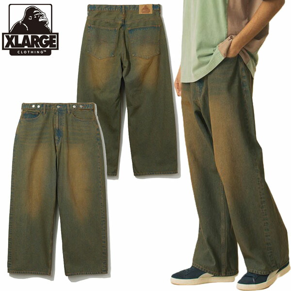 楽天市場】エクストララージ XLARGE メンズ バギーデニムパンツ
