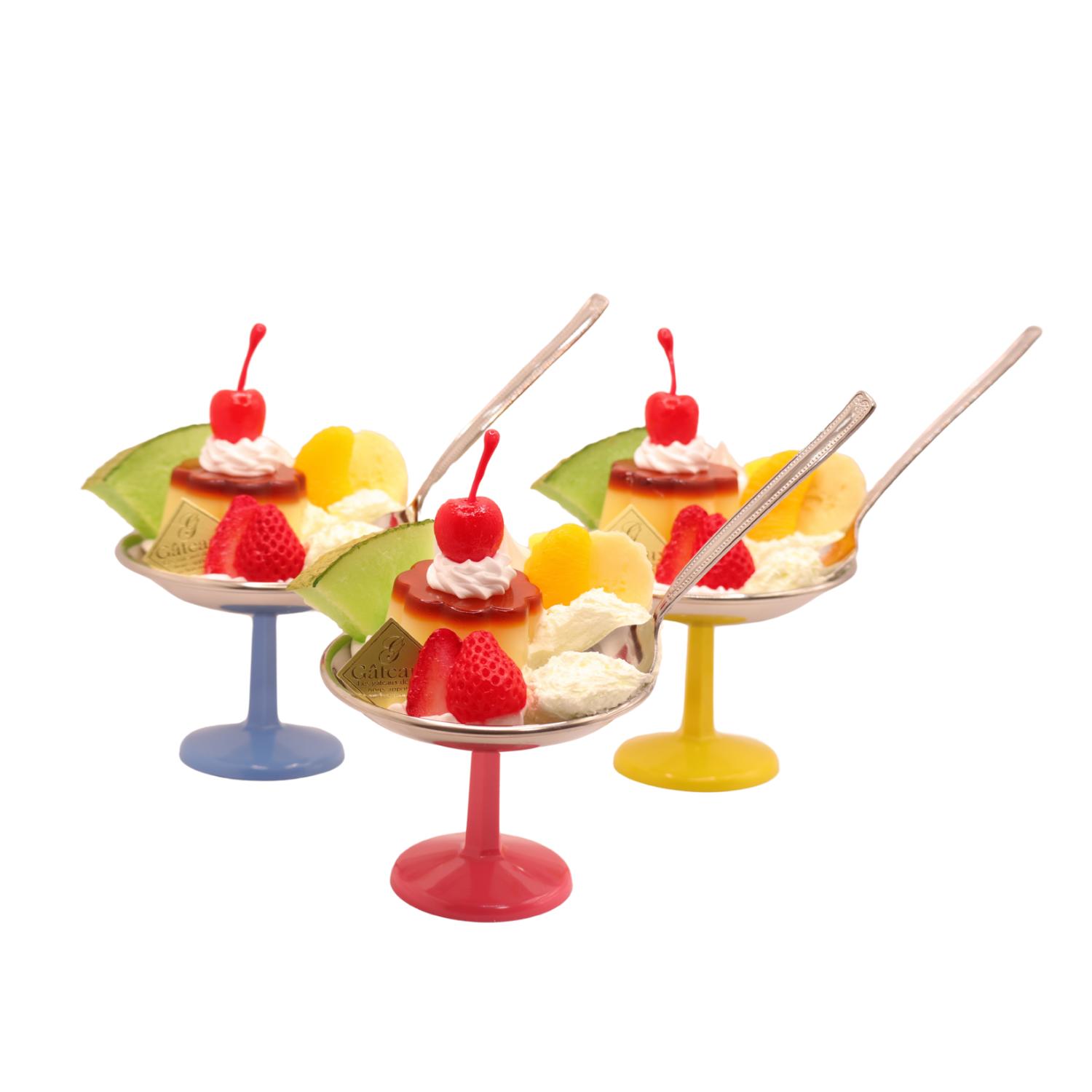 ゆずプリンアラモード　食品サンプル 楽天市場】幸せプリンアラモード【食品サンプル】 : 食品