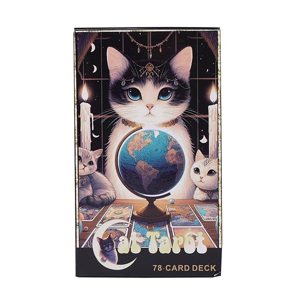楽天市場】ブルーミングキャットタロット、12星座カード付き、猫