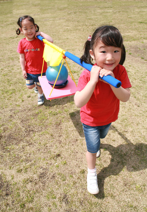 楽天市場 おさるのカゴやさん 保育園 幼稚園 運動会 障害物競争 親子競技 ファルコン楽天市場店