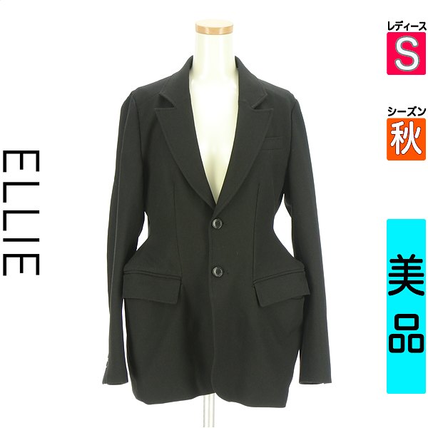 ＼SS押さえる★全品20%OFF引き換え証／ エリー ELLIE 上衣 レディース 秋  黒いこと S うつり変わりテーラードジャケット 【中古】【古着】【一般受け】百貨店SALE