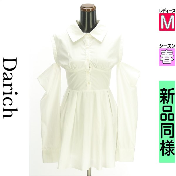 ＼挙げ句の果て30第四次元押さえる★全品30%OFFクーポン券／ ダーリッチ Darich 衣装 上着 レディース 春 長袖 白いこと M 2WAYスリーブミニワンピース 【中古】【古着】【一般受け】百貨店SALE
