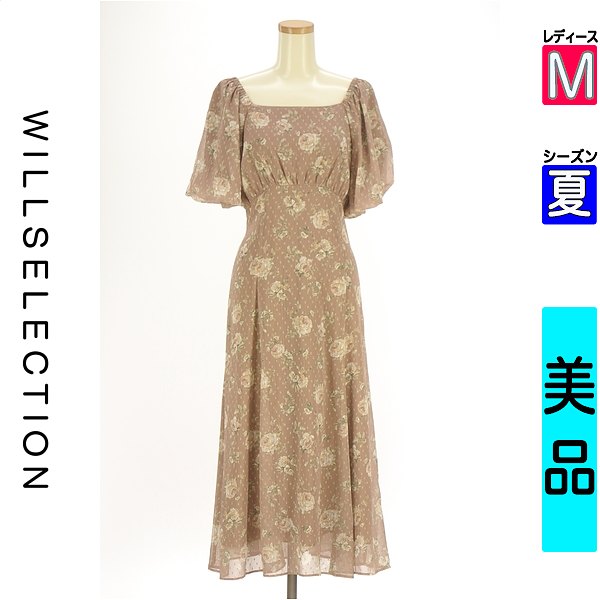 ウィルセレクション WILLSELECTION 衣装 上衣 レディース 夏 半袖 赤銅色 M 半そで花柄シフォン衣装 【中古】【古着】【一般受け】