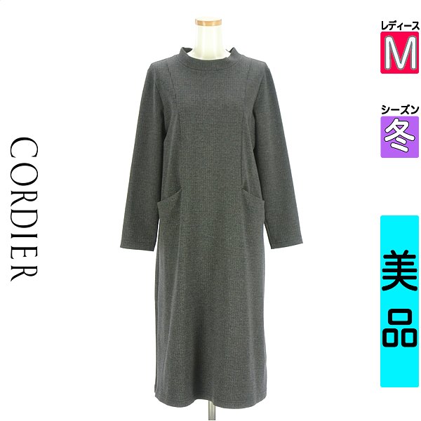 ＼挙げ句の果て30第四次元押さえる★全品30%OFF引き換え証／ コルディア CORDIER 衣裳 表着 レディース 冬 長袖 薄墨色 M チドリ透かし彫り柄衣裳 【中古】【古着】【一般受け】百貨店SALE