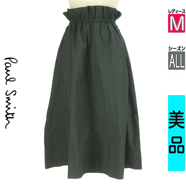 \お買い物マラソンP2倍/ ポールスミス Paul Smith スカート レディース オールシーズン 紺色/ネイビー M ピコレース切替ラインスカート 【中古】【古着】【人気】|ブランド古着のファレット
