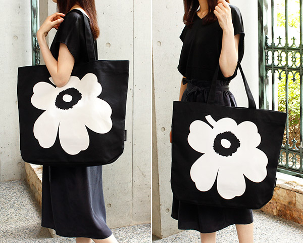 楽天市場 マリメッコ ウニッコ Torna Wx トートバッグ ブラック ホワイト Marimekko Unikko Bag 正規販売店 ファンベリー北欧雑貨とマリメッコ