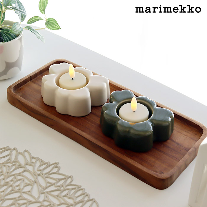 楽天市場】マリメッコ ティーライトホルダー ウニッコ 60th ホワイト