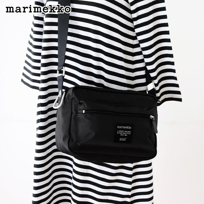 マリメッコ マイ シングス ショルダーバッグ / ブラック　 marimekko Roadie My Things shoulder bag ママポシェット　 【 正規販売店 】【 熨斗不可/メール便不可】