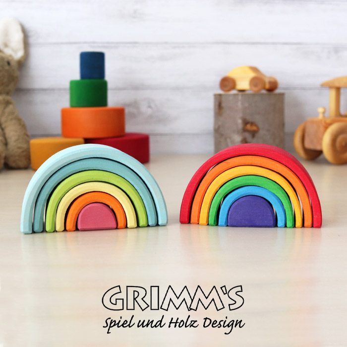 楽天市場】GRIMM'S グリムス 知育玩具 アーチレインボー 虹色