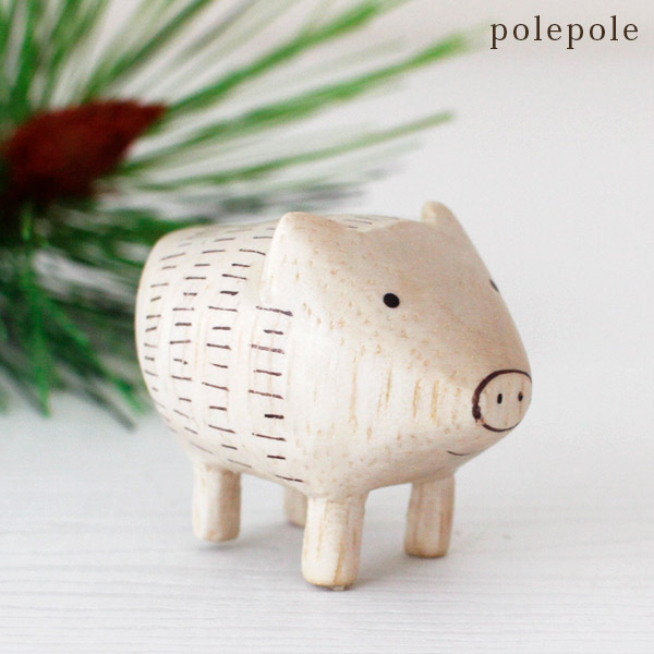 楽天市場】置物 木彫り イノシシ いのしし 猪 ウリ坊 ウリボウ うり坊