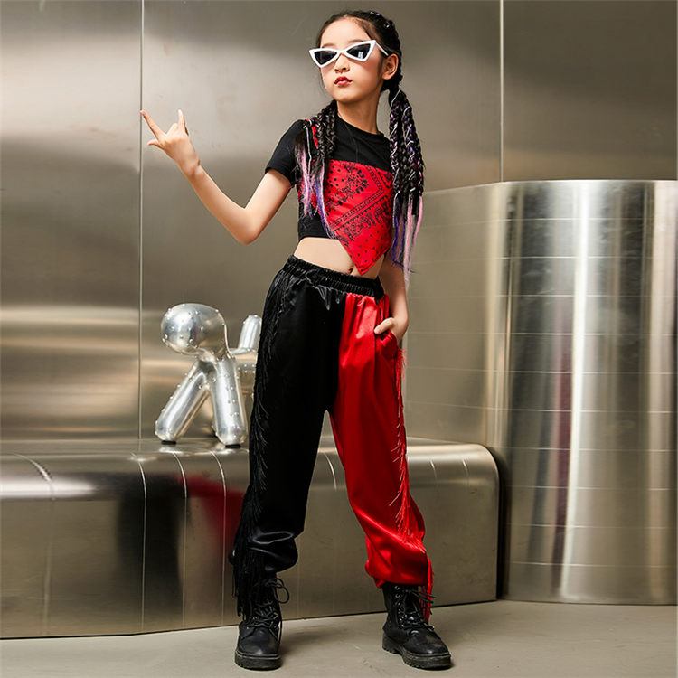キッズ ダンス衣装 カッコイイ ヒップホップ トリート系 ス 女の子 Kpop パンツ