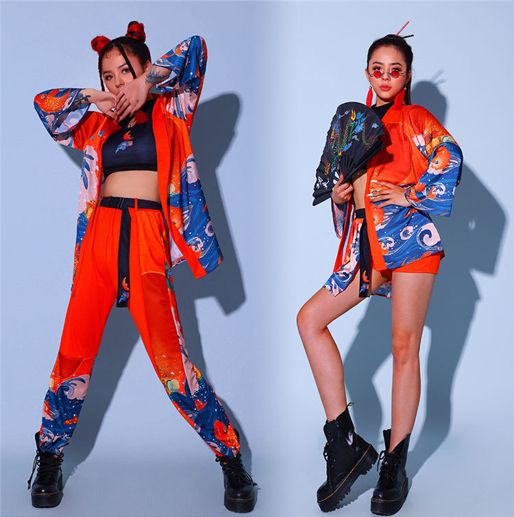 ダンス衣装 セットアップ 4点セット レディース 大人 チャイナ風 ダンス衣装 セットアップ 4点セット レディース 大人 チャイナ風