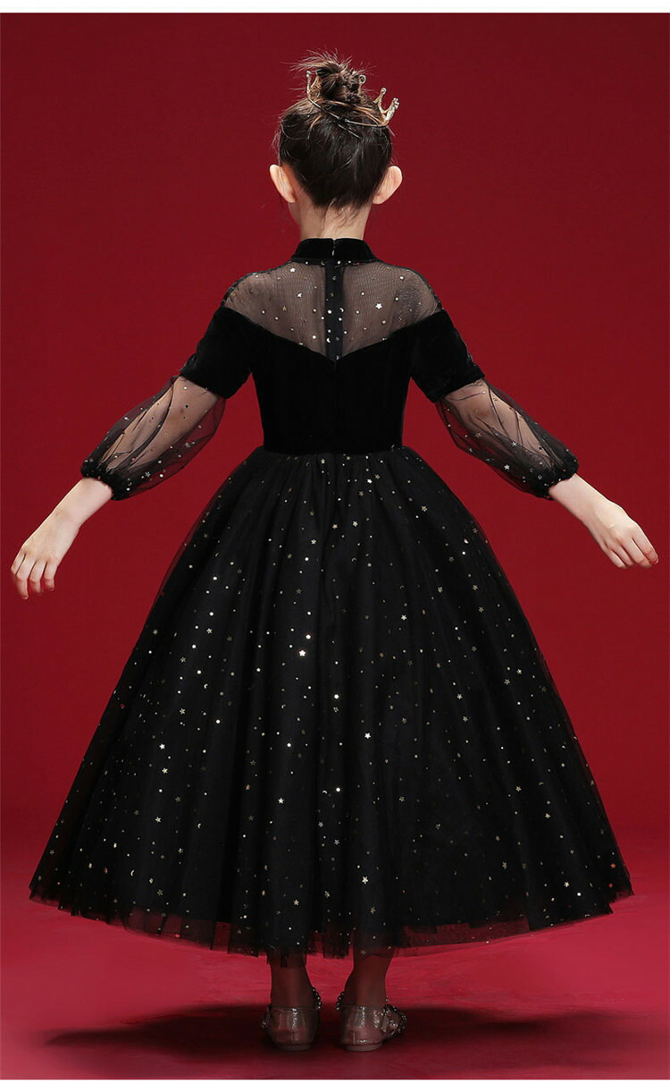 キッズ ワンピース ドレス ハロウィン 衣装 ユニーク 魔女 仮装 女の子 キラキラ 星柄 ワンピース コスプレ 魔法使い 子供コスチューム 可愛い プリンセス カジュアル オシャレ 姫様 パーティー キッズダンス 演出会 発表会 卒業会 ピアノ会 結婚式 二次会 ウィッチ