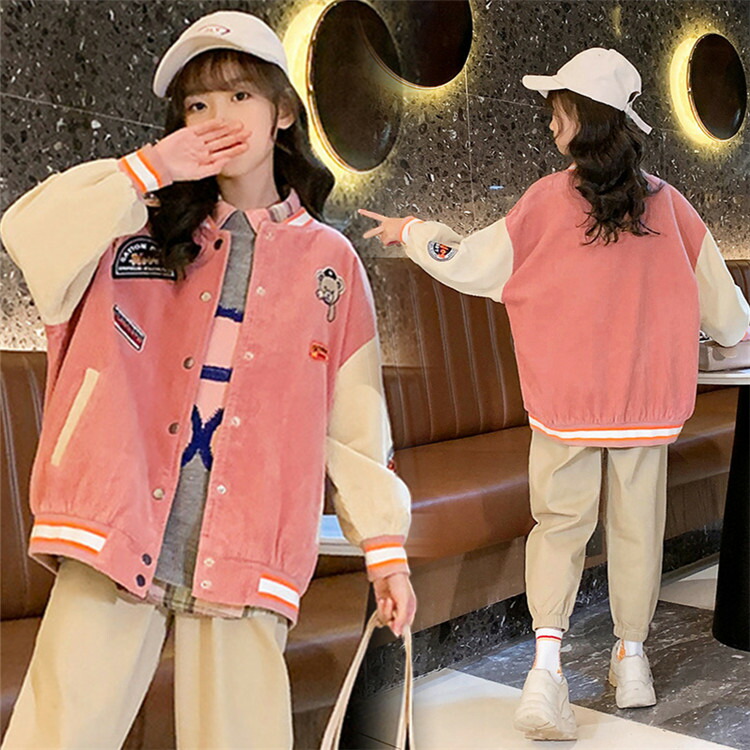 ジャンパー キッズ ジャケット 秋冬 韓国子供服 アウター ウインドブレーカー 女の子 スタジャン 長袖 コート ブルゾン 派手 カジュアル トップス 防風 アウトドア ゆったり ジュニア 普段着 通学 通園 旅行 おしゃれ お出かけ 大きいサイズ 1cm 170cm 送料無料 Novix Com