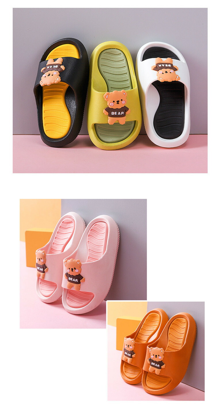 キッズ スリッパ 熊柄 ルームシューズ ジュニア 子供用 ベビー スリッパ 室内履き シャワーサンダル シューズ 海水浴 ビーチサンダル プール 夏 可愛い かわいい 女の子 男の子 柔らかい 履きやすい 激安 Epheseweb Com