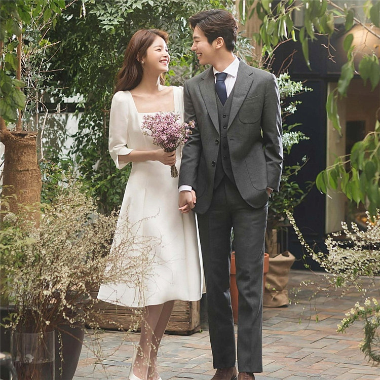 祝言壱フラグメント 二次遊宴 遊宴ドレス やさしい ワンピース 膝丈ドレス フレンチ慣行 優雅 新婦ドレス お呼ばれ 二次会ドレス 洋琴会 のりのりウェストライン 着痩せ 韓国 二次会 披露遊宴 御芽出度フォーミュラ オシャレ 物々しい号数 白み 激安 花刀自ドレス 嫁娶