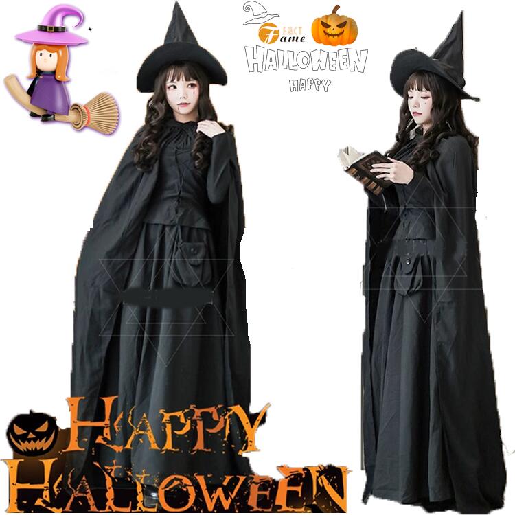 ハロウィン 仮装 4点セット 巫女 魔女 魔法使い ヴァンパイア 可愛い 女王 コスチューム 大人用 コスプレ コスプレ衣装 パーティー レディース イベント デビル 大人 女性 大きいサイズ 衣装 ハロウィン 魔女 文化祭 学院祭 Halloween