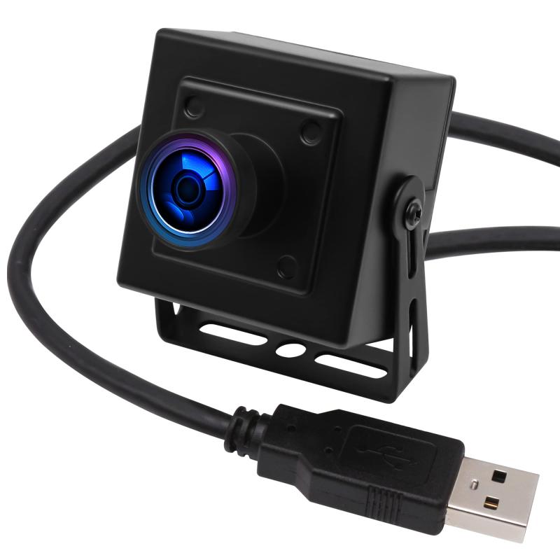 ELP 1600万画素 Webカメラ 広角 小型 USBカメラ パソコン 180度魚眼レンズ 4K ウェブカメラ UVC USB2.0 Webかめら 3496P PC USBカメラ CMOS IMX298 ミニ ビデオカメラ CCTV 工業用 USB カ｜ファミラ