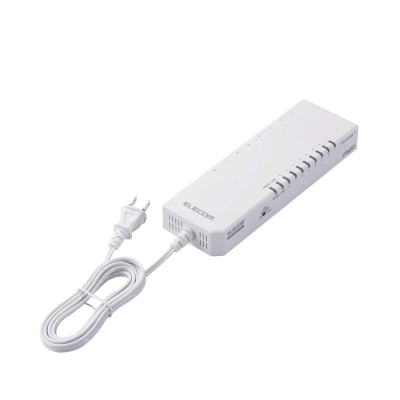 エレコム 法人向けレイヤー2スイッチ/タップ型HUB/Giga対応/8ポート｜ファミラ