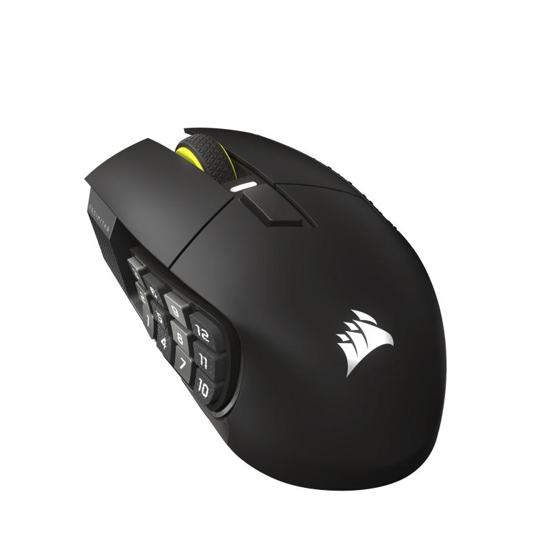 CORSAIR SCIMITAR ELITE WIRELESS SE MMOに最適な多ボタンのワイヤレスゲーミングマウスプログラム可能な16ボタン MARKSMAN S 33Kセンサー ワイヤレス Bluetooth|ファミラ