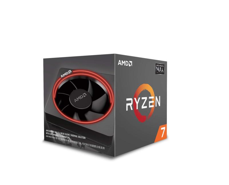 AMD YD2700BBAFMAX Ryzen 7 2700 8コア20 MBキャッシュ65 W CPU、Wraith Max RGB付きクーラー - ブラック｜ファミラ