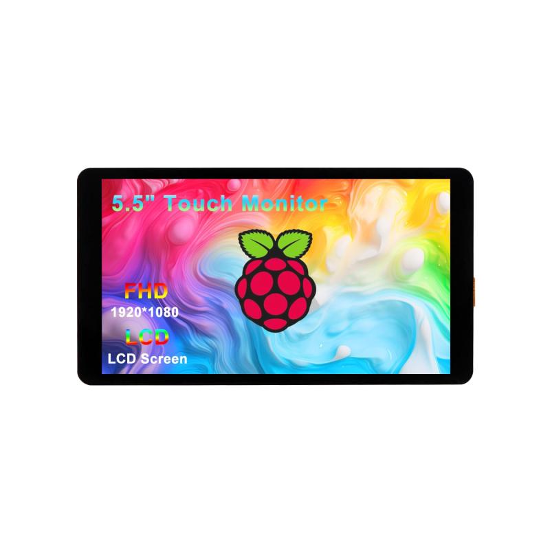 Wisecoco 5.5インチ タッチスクリーン LCDディスプレイ 1920 * 1080 モデルに用のRapberry Pi 5/4/4B/3B+/3A+ HDMI対応 Windows対応|ファミラ
