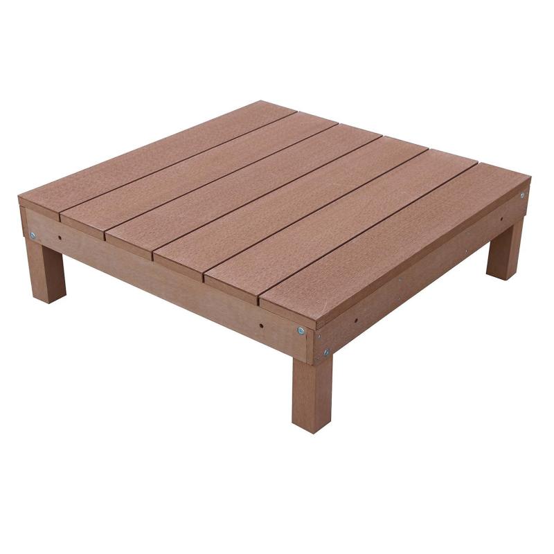 アイガーデン ウッドデッキ アイウッドデッキ i10368-1d 人工木製 ナチュラル 90cm&times;90cm&times;28cm 組み立て式 1台｜ファミラ