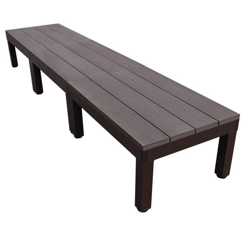 アイガーデン(igarden) アイウッドデッキPLUS60系 ダークブラウン 幅900mm &times; 奥行598mm &times; 高さ400mm 3点セット i10385_3d60_db｜ファミラ