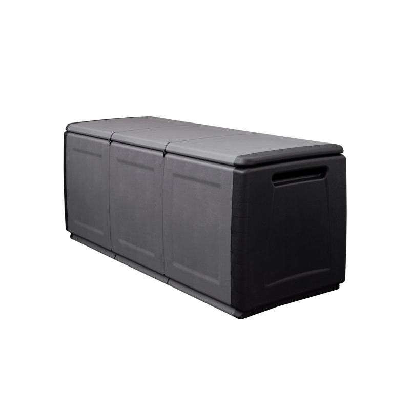 [artplast] CUBE W138 樹脂製ストッカー イタリア製 サイズ：幅138&times;奥行53&times;高さ57cm 簡単組立 収納庫 ガーデン エクステリア｜ファミラ