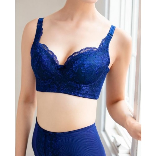 &Ratia アンドラティア 新iam ロングブラジャー (パープルネイビー) F70(アンダー70cm-トップ93cm) ボディファンデーション
