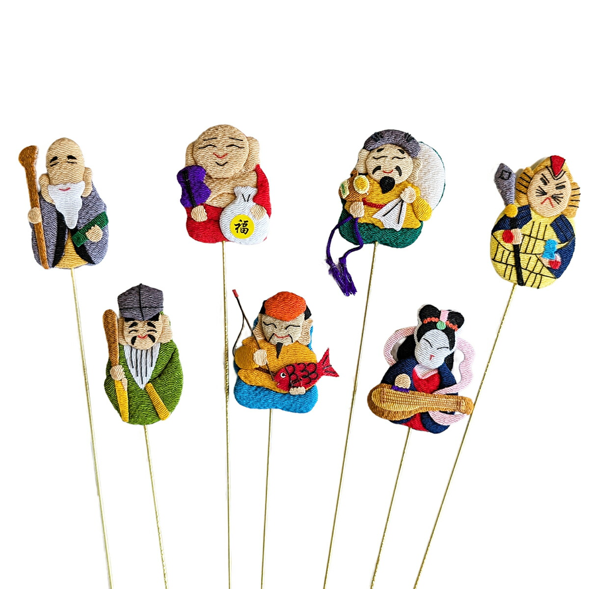 楽天市場】お正月飾り ちりめん細工 絵馬ピック 富士鶴 AA-254（1本