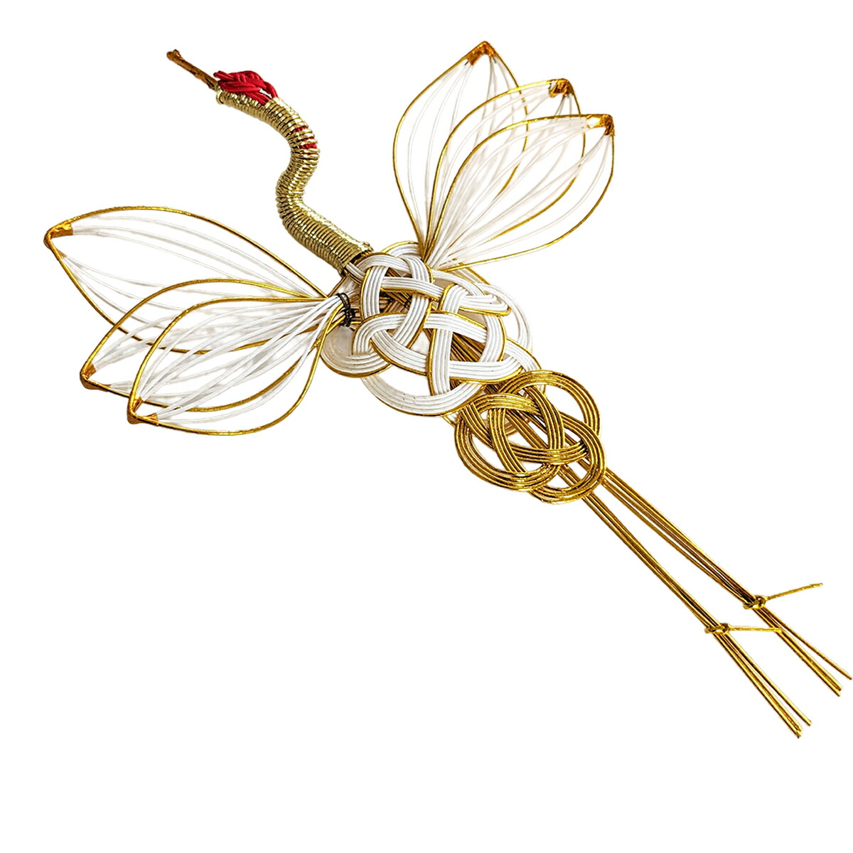 楽天市場】お正月飾り 水引細工 鶴特大 3050-3 祝儀袋にも用いる伝統