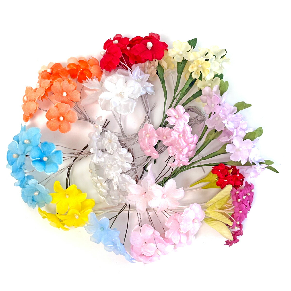 楽天市場】造花 「あふれるミニローズ」アソートセット 106本入り （1