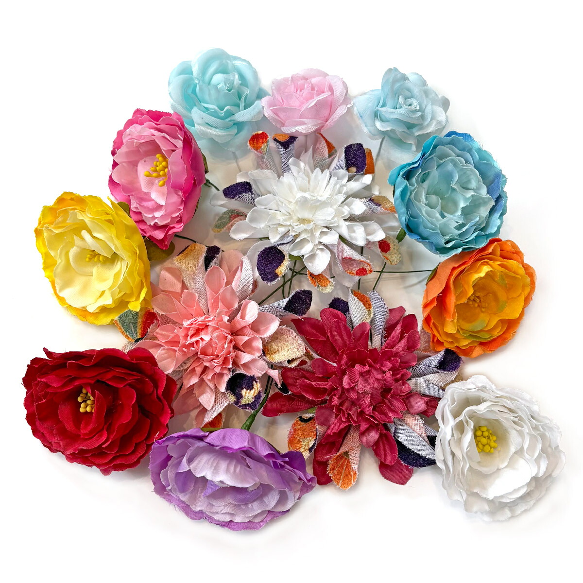 楽天市場】造花 「あふれるミニローズ」アソートセット 106本入り （1