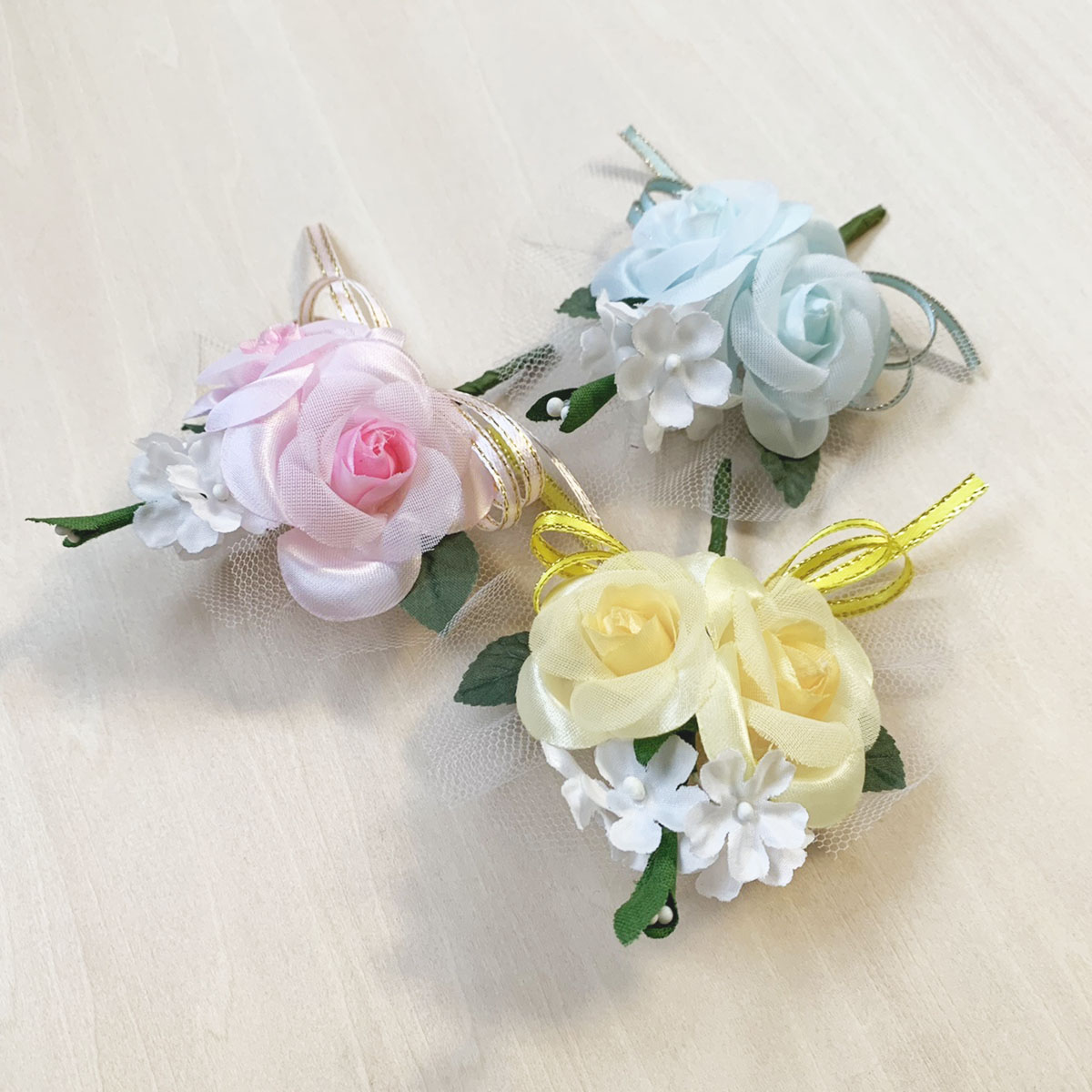 【楽天市場】コサージュ 入学式 子供 バラ2輪 完成品 (1個)