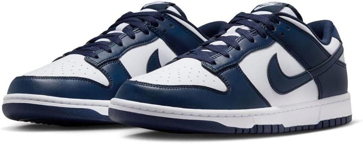 [ナイキ] ダンク ロー レトロ DUNK LOW RETRO ホワイト/ホワイト/ミッドナイトネイビー HF5441-107