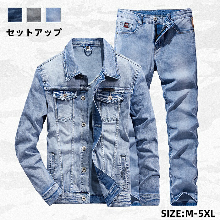 カジュアル ジャケット ウォッシュ加工ダメージデニムアメリカン tb3566983_4.jpg