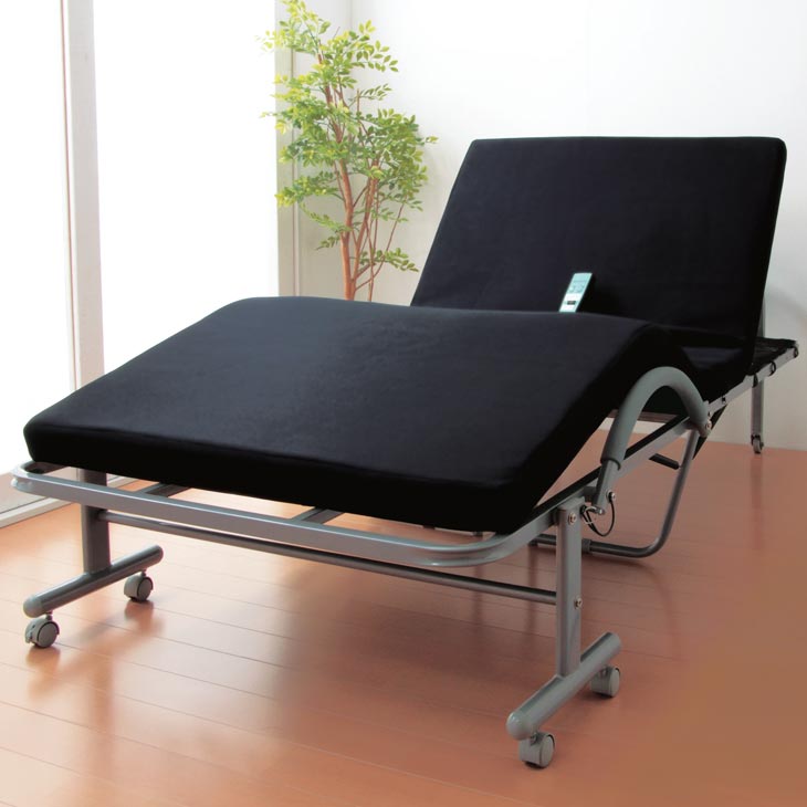 立ち座り楽ちん低反発メッシュ仕様収納式電動リクライニングベッド・セミダブル 楽天市場】立ち座り楽ちん 低反発メッシュ仕様 収納式 電動