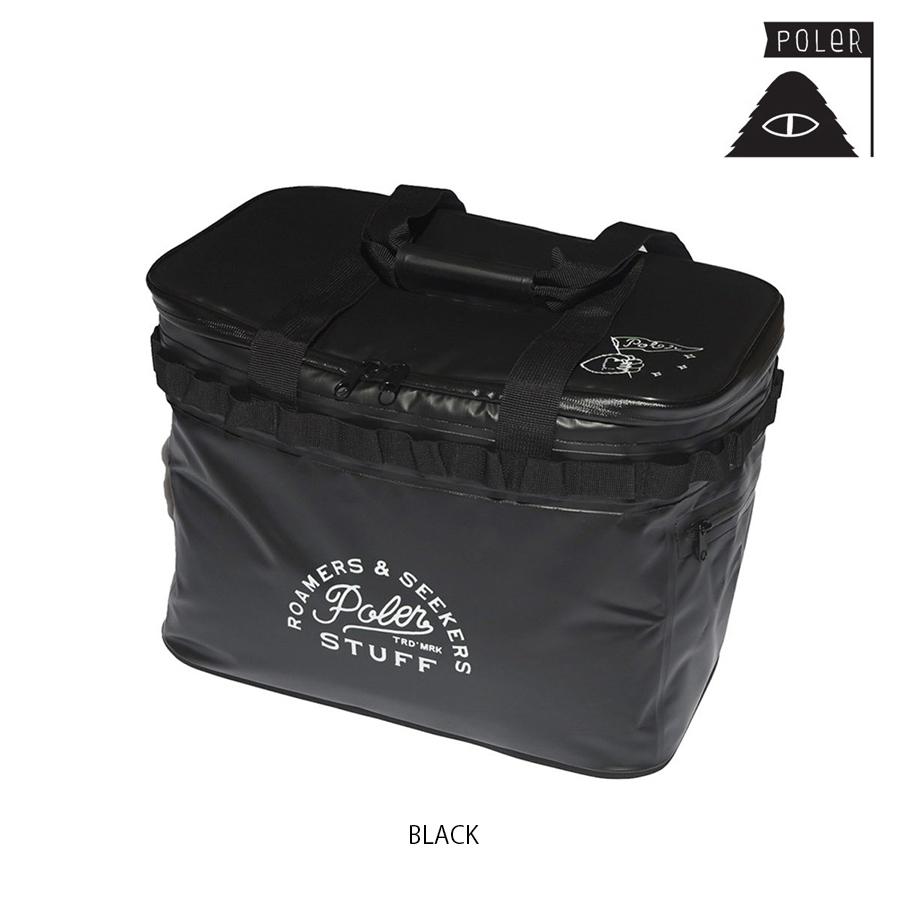 POLER POLER MINI SOFT MULTI-CONTAINER ポーラー ソフトコンテナーバッグ 雨合羽仕様模様 冷房装置ボックス席 収容能力30リットル 決まり取りまわし店 バッグ-保温・保冷バッグ