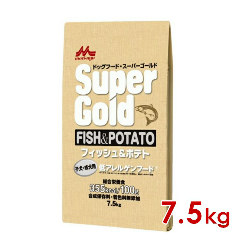 ◆299円OFFクーポン券◆森乳サンワールド 百貨店ゴールド フィッシュアンドポテト 犬ころ・成犬用 7.5kg (78100062)