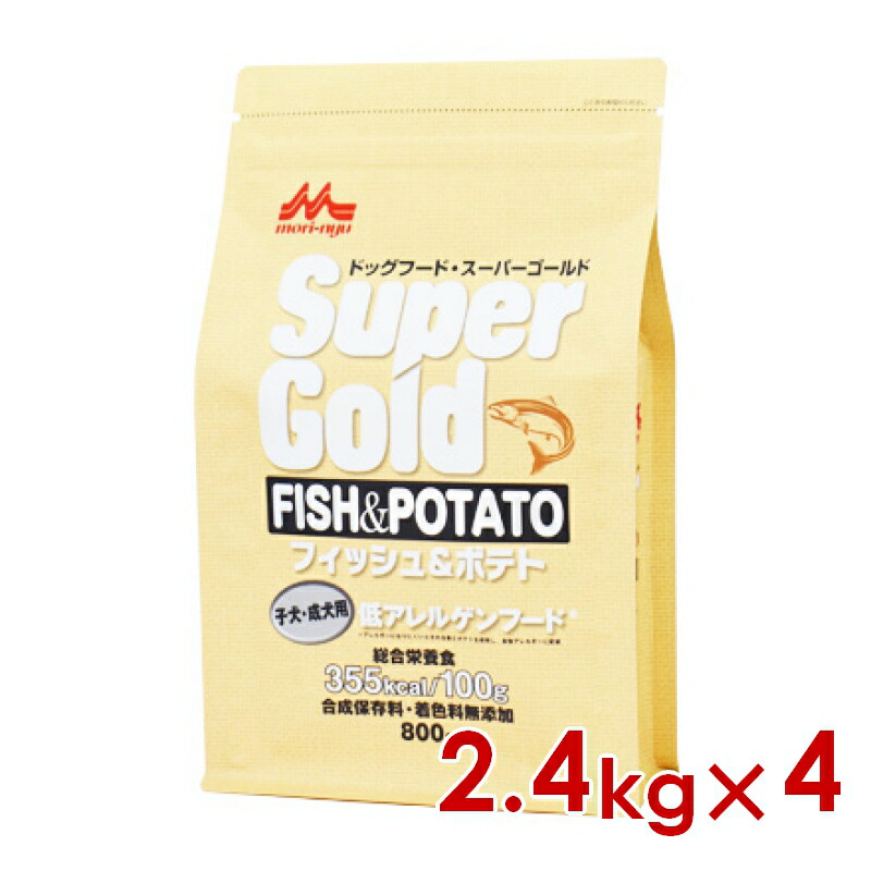◆299円OFFクーポン券◆森乳サンワールド 百貨店ゴールド フィッシュアンドポテト 犬ころ・成犬用 2.4kg×4 (s7810006)