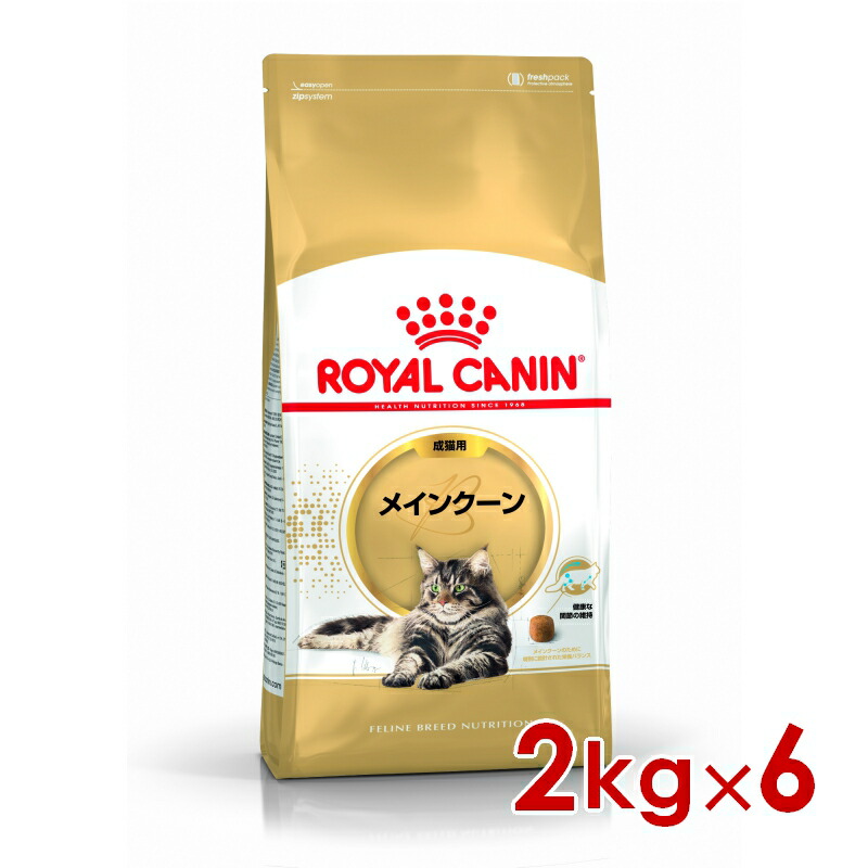 ロイヤルカナン FBN メインクーン 成猫用 2kg×6個 (s5290170) ※お一人様1個まで [猫 キャット ドライフード]