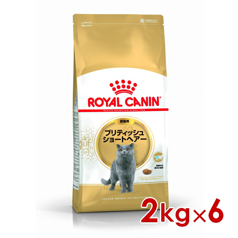 ロイヤルカナン FBN ブリティッシュショートヘアー 成猫用 2kg ×6個(s5290175) ※お一人様1個まで [猫 キャット ドライフード]