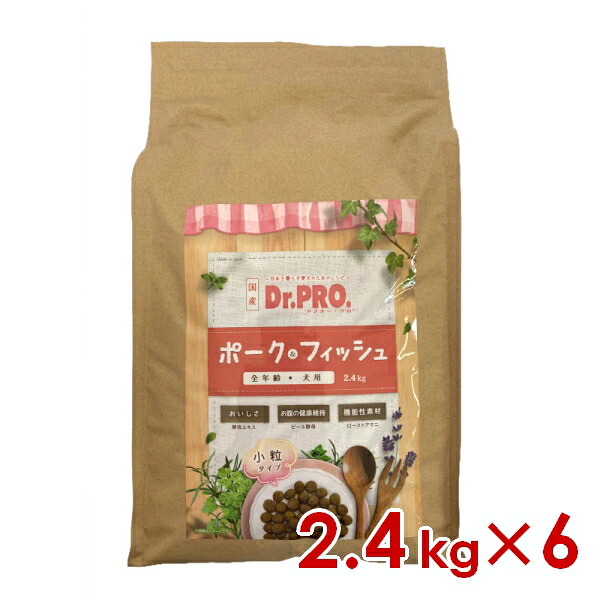 ◆299円OFFクーポン◆ニチドウ Dr.PRO ドクタープロ ポーク&フィッシュ オールステージ 2.4kg×6 (s5210002)|ペットファミリー