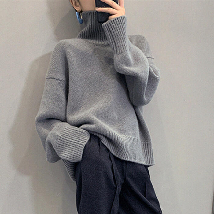 トップス ニット セーター タートルネック レディース きれいめ カジュアル おしゃれ 長袖 大人 可愛い フェミニン ゆったり 体型カバー シンプル グレー ホワイト 白 ベージュ レッド 赤 ブラック 黒 春 秋 冬 20代 30代 40代 50代