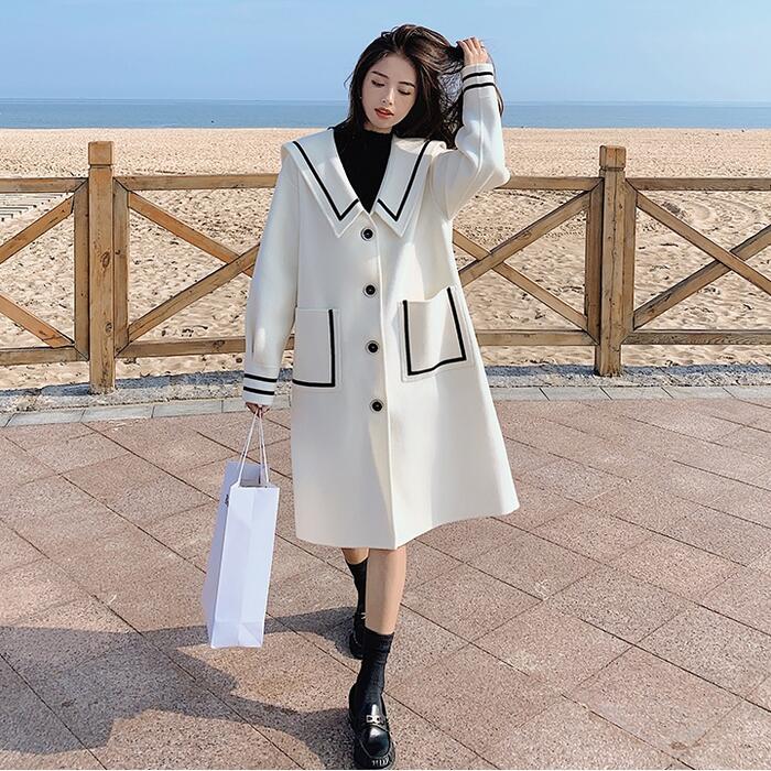 綺麗‼️セレブ御用達一級品おしゃれオーバサイズコート アルマーニ ビックシルエット ElegChic コート チェスターコート ビッグシルエット ステンカラー結婚